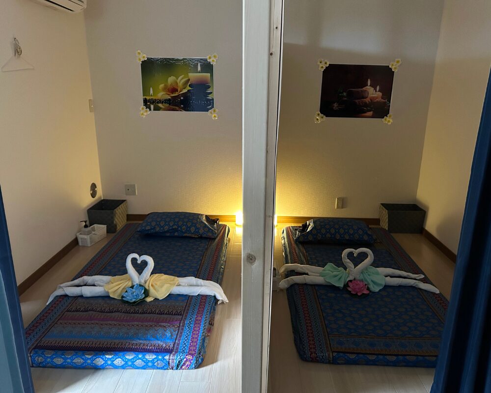 茨城県日立市十王町のタイ古式マッサージ・スッカヤーの施術室